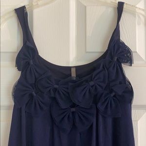 Navy blue top